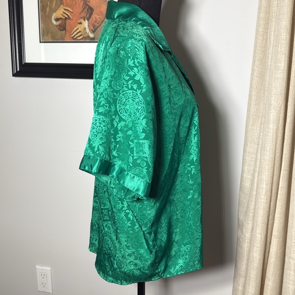 Vintage Victoria's Secret Satin Green Top - Picture 6 of 9